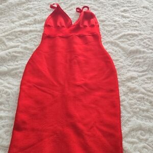 Red Sleeveless Dress